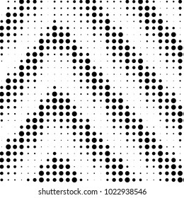 Abstract grunge grid polka dot halftone background pattern. Spotted black and white vector line illustration
