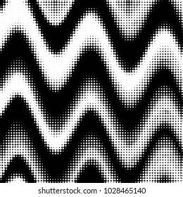 Abstract grunge grid polka dot halftone background pattern. Spotted black and white vector line illustration
