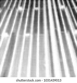Abstract grunge grid polka dot halftone background pattern. Spotted black and white vector line illustration
