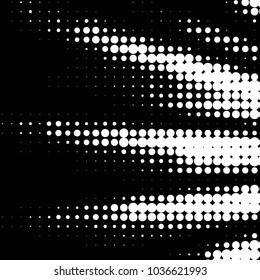 Abstract grunge grid polka dot halftone background pattern. Spotted black and white vector line illustration
