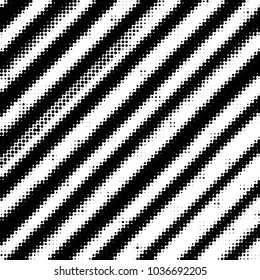 Abstract grunge grid polka dot halftone background pattern. Spotted black and white vector line illustration
