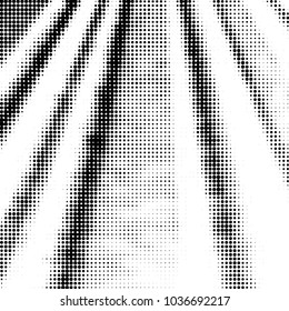 Abstract grunge grid polka dot halftone background pattern. Spotted black and white vector line illustration
