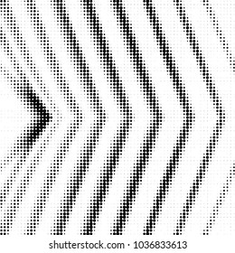 Abstract grunge grid polka dot halftone background pattern. Spotted black and white vector line illustration
