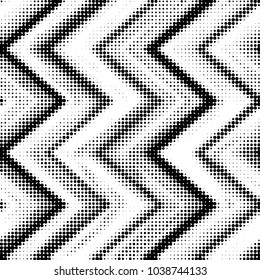 Abstract grunge grid polka dot halftone background pattern. Spotted black and white vector line illustration

