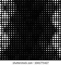 Abstract grunge grid polka dot halftone background pattern. Spotted black and white vector line illustration
