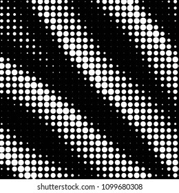 Abstract grunge grid polka dot halftone background pattern. Spotted black and white vector line illustration
