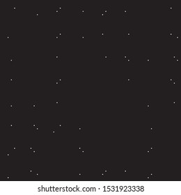 Abstract grunge grid polka dot halftone background pattern. Spotted black and white vector line illustration