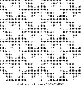 Black White Seamless Circle Pattern Background Stock Vector (Royalty ...