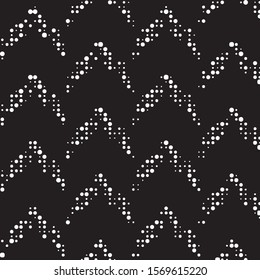 Abstract grunge grid polka dot halftone background pattern. Spotted black and white vector line illustration