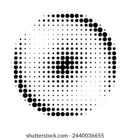 Abstract grunge grid polka dot halftone background pattern. Spotted black and white line illustration . Vector illustration