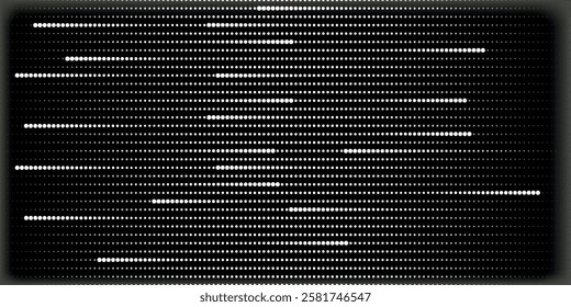 Abstract grunge grid polka dot halftone background pattern. Spotted black and white line illustration. Textures.