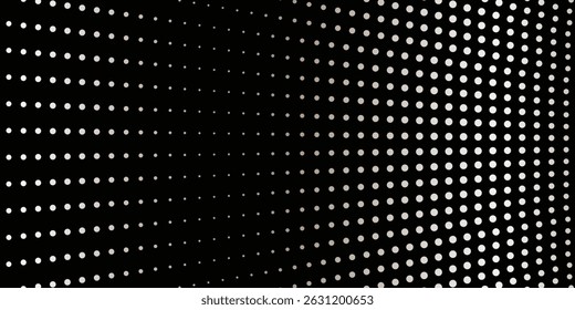 Abstract grunge grid polka dot halftone background pattern. Spotted black and white line illustration. Textures.