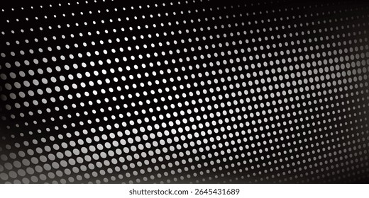 Abstract grunge grid polka dot halftone background pattern.