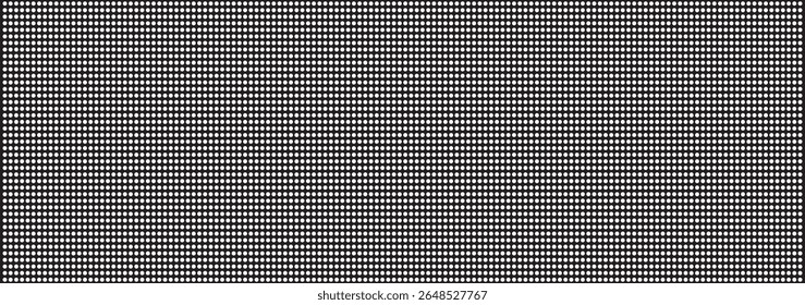 Abstrato grade grunge polka ponto meio-tom padrão de fundo. Ilustração de linha de vetor em preto e branco pontilhado 