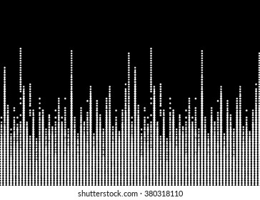 Abstract grunge grid polka dot background pattern. Spotted halftone line vector illustration