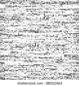 Abstract grunge grid polka dot background pattern. Spotted line vector illustration