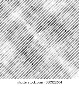 Abstract grunge grid polka dot background pattern. Spotted line vector illustration