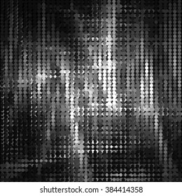 Abstract grunge grid polka dot background pattern. Spotted halftone line vector illustration