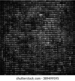 Abstract grunge grid polka dot background pattern. Spotted halftone vector line illustration
