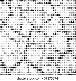 Abstract grunge grid polka dot background pattern. Spotted halftone line vector illustration