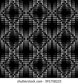 Abstract grunge grid polka dot background pattern. Spotted halftone line vector illustration