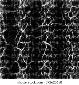 Abstract grunge grid polka dot background pattern. Spotted halftone vector line illustration
