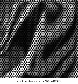 Abstract grunge grid polka dot background pattern. Spotted halftone line vector illustration