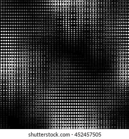 Abstract grunge grid polka dot background pattern. Spotted halftone line vector illustration