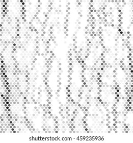 Abstract grunge grid polka dot background pattern. Spotted line vector illustration