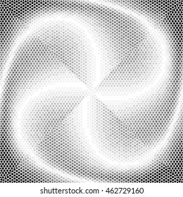 Abstract grunge grid polka dot background pattern. Spotted line vector illustration