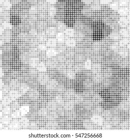 Abstract grunge grid polka dot background pattern. Spotted halftone grunge line background