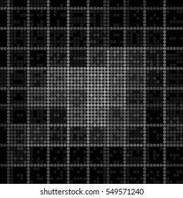 Abstract grunge grid polka dot background pattern. Spotted halftone grunge line vector background