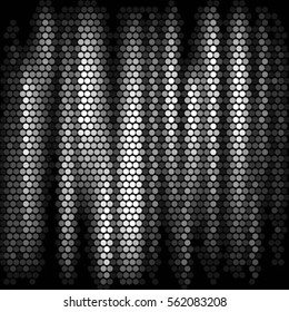 Abstract grunge grid polka dot vector background pattern. Spotted halftone line illustration