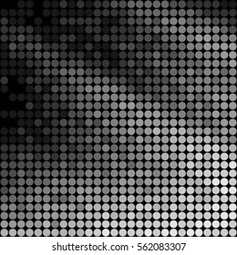 Abstract grunge grid polka dot vector background pattern. Spotted halftone wave line illustration