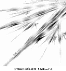 Abstract grunge grid polka dot vector background pattern. Spotted halftone line illustration