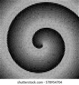Abstract grunge grid polka dot background pattern. Spotted halftone vector line illustration