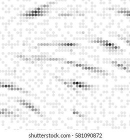 Abstract grunge grid polka dot background pattern. Spotted halftone vector line illustration