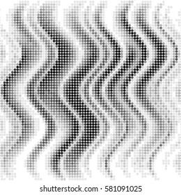 Abstract grunge grid polka dot background pattern. Spotted halftone vector line illustration