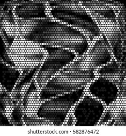 Abstract grunge grid polka dot background pattern. Spotted halftone vector line illustration
