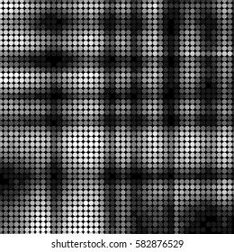Abstract grunge grid polka dot background pattern. Spotted halftone vector line illustration