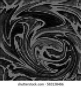 Abstract grunge grid polka dot background pattern. Spotted halftone vector line illustration