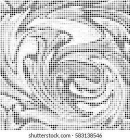Abstract grunge grid polka dot background pattern. Spotted halftone vector line illustration