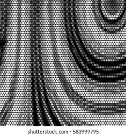 Abstract grunge grid polka dot background pattern. Spotted halftone vector line illustration