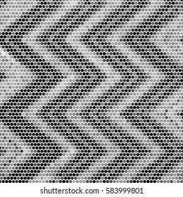 Abstract grunge grid polka dot background pattern. Spotted halftone vector line illustration