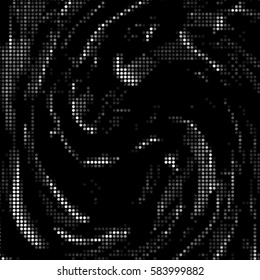 Abstract grunge grid polka dot background pattern. Spotted halftone vector line illustration