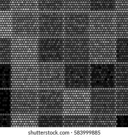 Abstract grunge grid polka dot background pattern. Spotted halftone vector line illustration