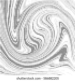 Abstract grunge grid polka dot background pattern. Spotted halftone vector line illustration