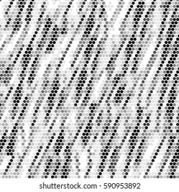 Abstract grunge grid polka dot background pattern. Spotted halftone vector line illustration