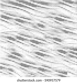 Abstract grunge grid polka dot background pattern. Spotted halftone vector line illustration