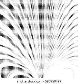 Abstract grunge grid polka dot background pattern. Spotted halftone vector line ray illustration